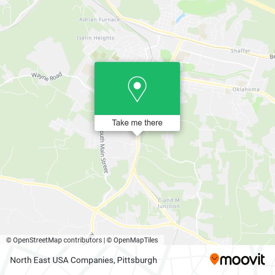 Mapa de North East USA Companies