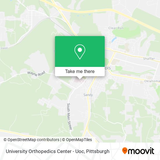 University Orthopedics Center - Uoc map