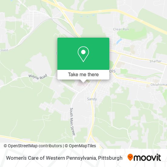 Mapa de Women's Care of Western Pennsylvania