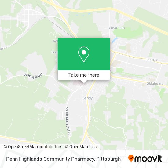 Mapa de Penn Highlands Community Pharmacy