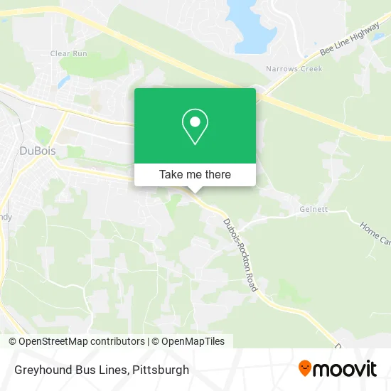 Greyhound Bus Lines map