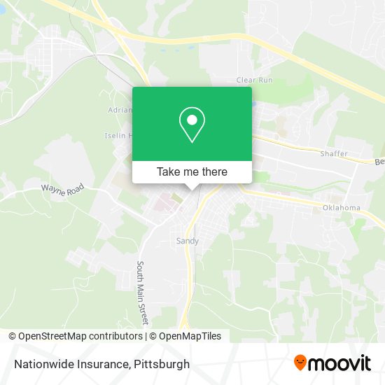 Mapa de Nationwide Insurance