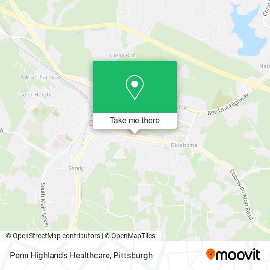 Mapa de Penn Highlands Healthcare