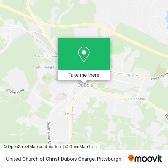 Mapa de United Church of Christ Dubois Charge