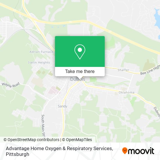 Advantage Home Oxygen & Respiratory Services map