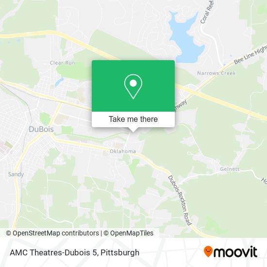 AMC Theatres-Dubois 5 map