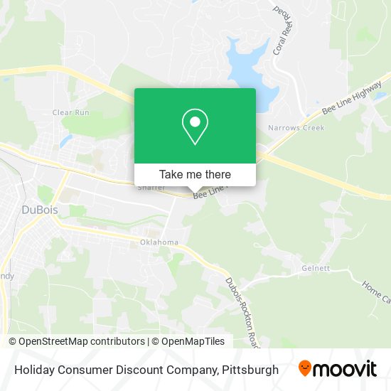 Mapa de Holiday Consumer Discount Company
