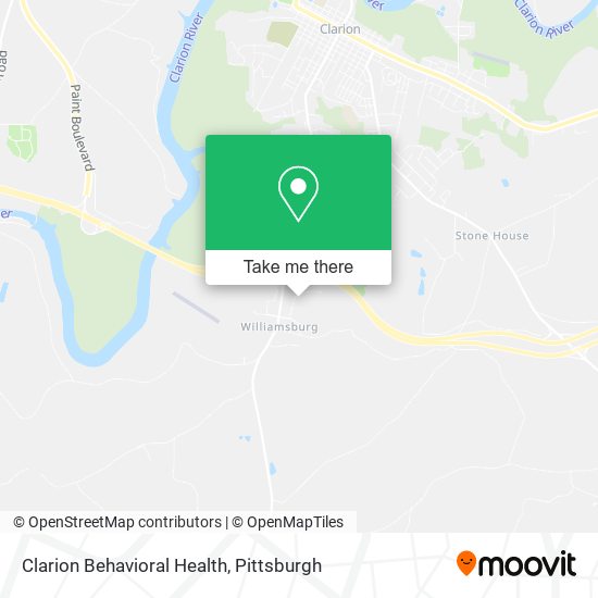 Mapa de Clarion Behavioral Health