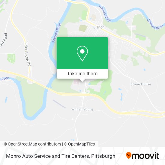 Monro Auto Service and Tire Centers map