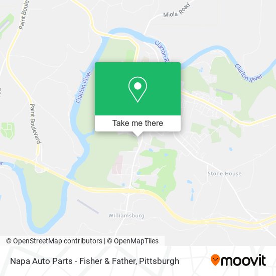 Napa Auto Parts - Fisher & Father map