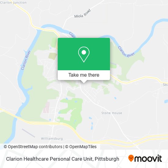 Clarion Healthcare Personal Care Unit map