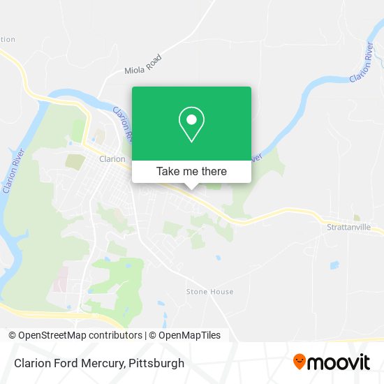 Clarion Ford Mercury map