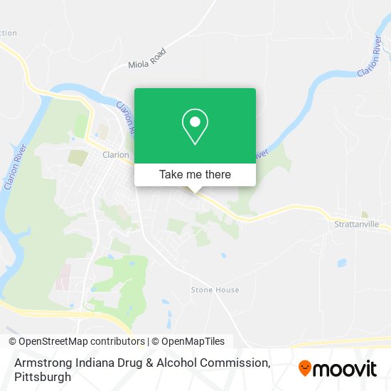 Armstrong Indiana Drug & Alcohol Commission map