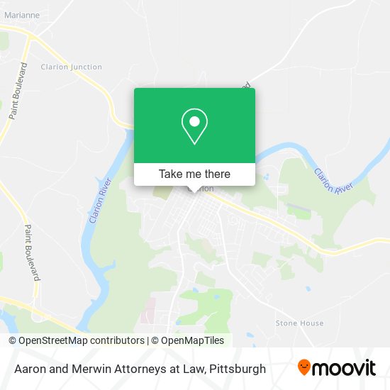 Aaron and Merwin Attorneys at Law map