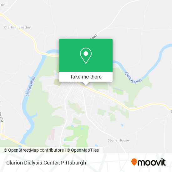 Clarion Dialysis Center map