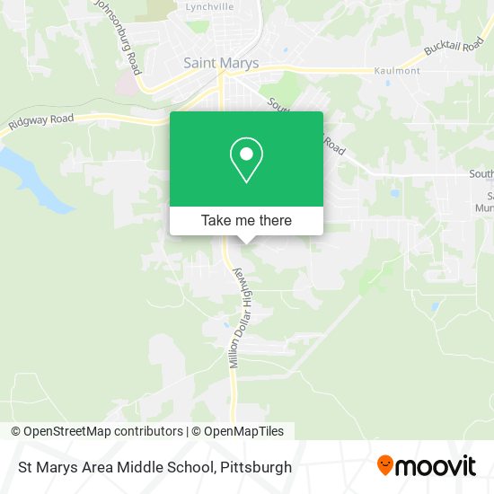 Mapa de St Marys Area Middle School