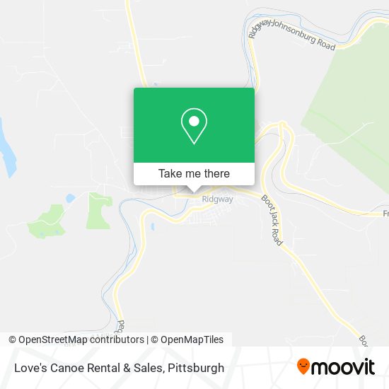 Love's Canoe Rental & Sales map