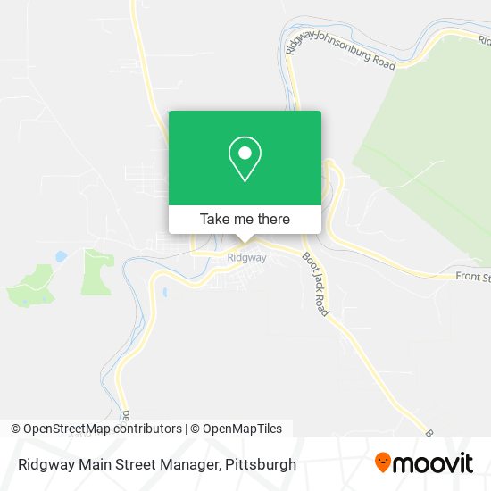 Ridgway Main Street Manager map