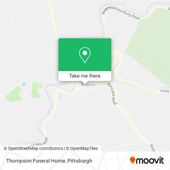 Thompson Funeral Home map