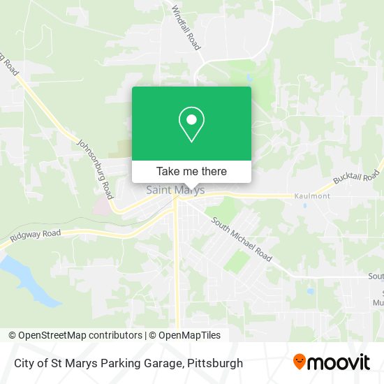 City of St Marys Parking Garage map