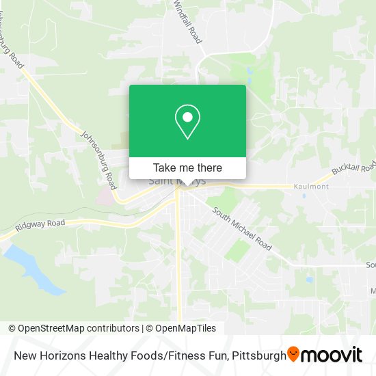 Mapa de New Horizons Healthy Foods / Fitness Fun