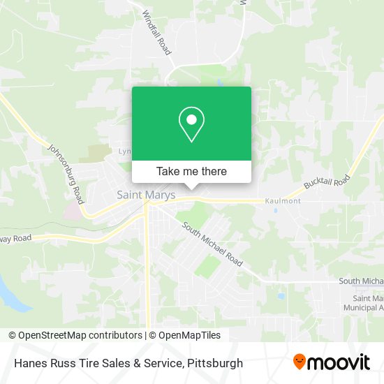 Hanes Russ Tire Sales & Service map