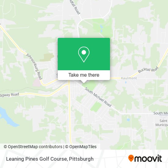 Leaning Pines Golf Course map