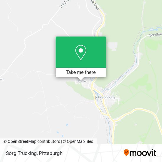 Mapa de Sorg Trucking