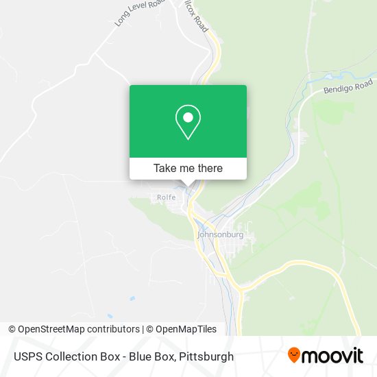 Mapa de USPS Collection Box - Blue Box