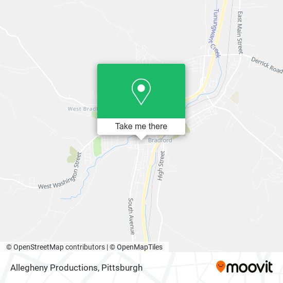 Allegheny Productions map
