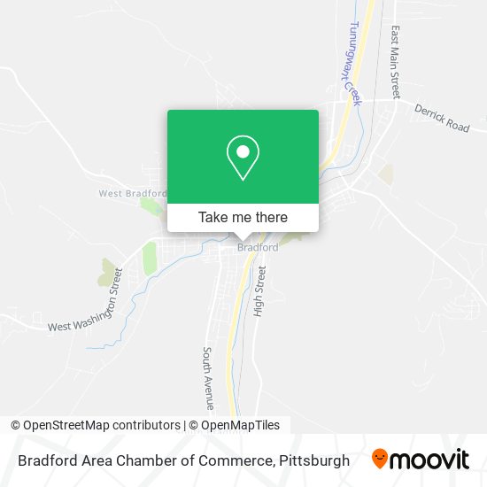 Mapa de Bradford Area Chamber of Commerce