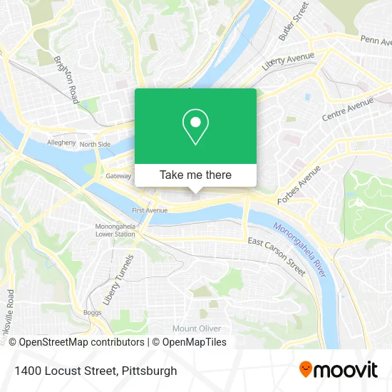 Mapa de 1400 Locust Street
