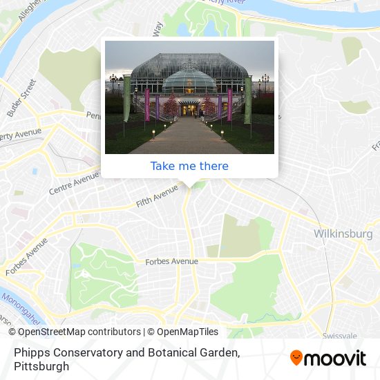 Phipps Conservatory and Botanical Garden map