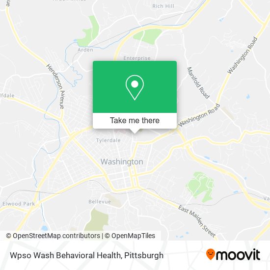 Wpso Wash Behavioral Health map