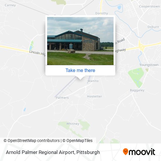 Mapa de Arnold Palmer Regional Airport