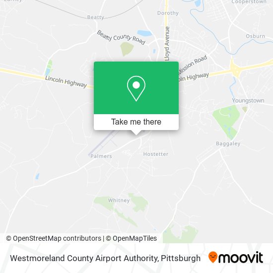 Westmoreland County Airport Authority map
