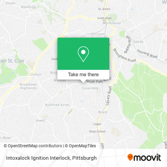 Intoxalock Ignition Interlock map
