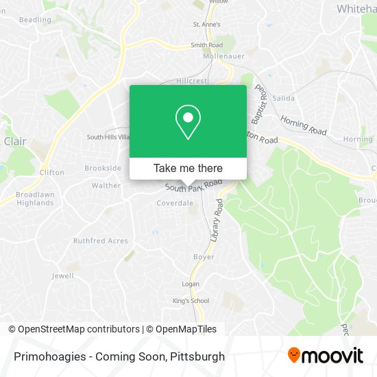 Primohoagies - Coming Soon map