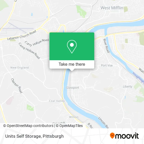 Units Self Storage map
