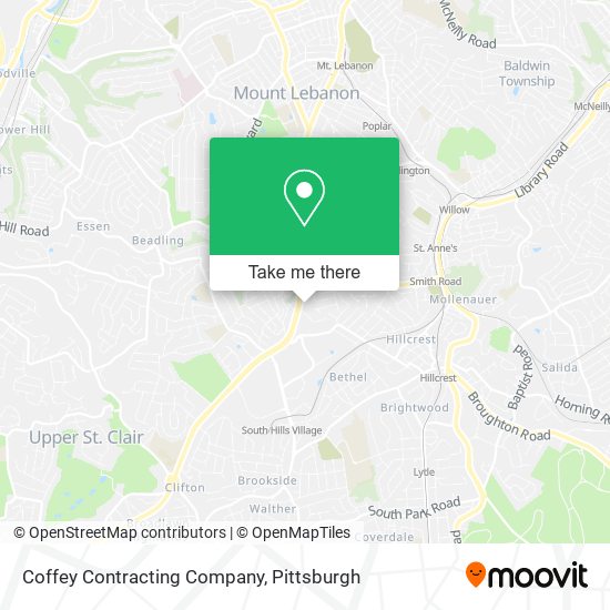 Coffey Contracting Company map