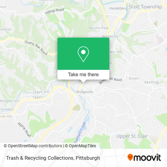 Trash & Recycling Collections map