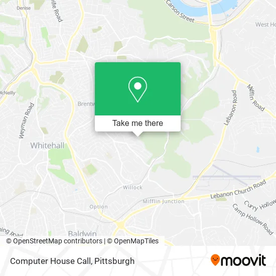 Computer House Call map