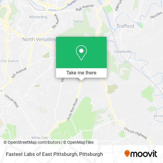 Mapa de Fastest Labs of East Pittsburgh