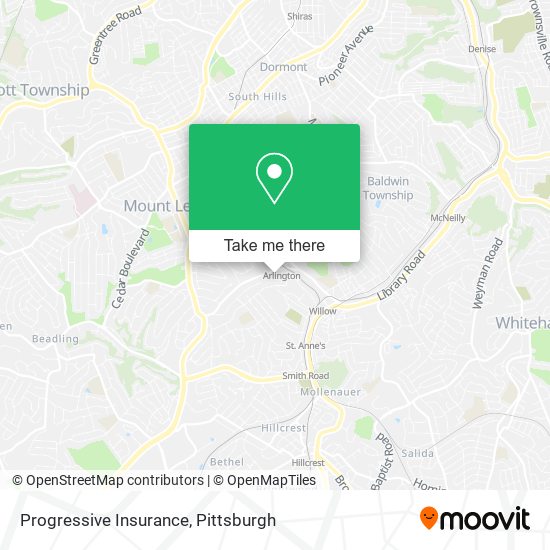 Progressive Insurance map