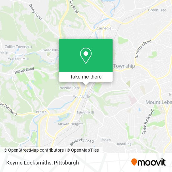 Mapa de Keyme Locksmiths