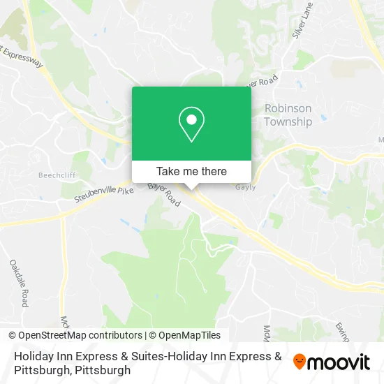 Holiday Inn Express & Suites-Holiday Inn Express & Pittsburgh map