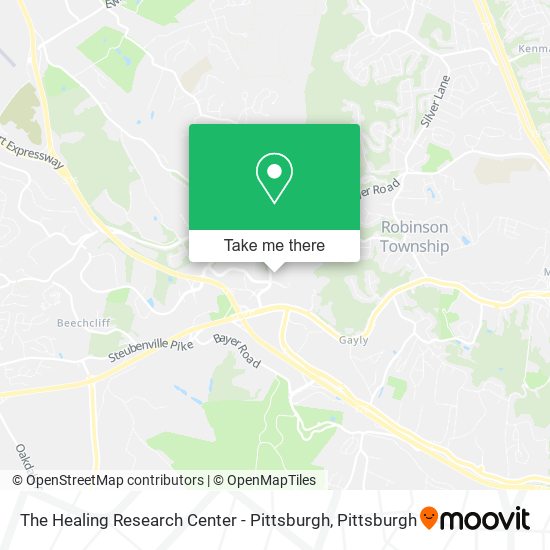 The Healing Research Center - Pittsburgh map
