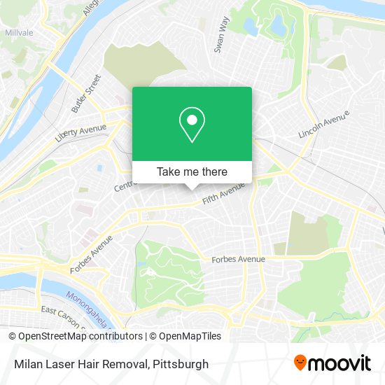 Milan Laser Hair Removal map