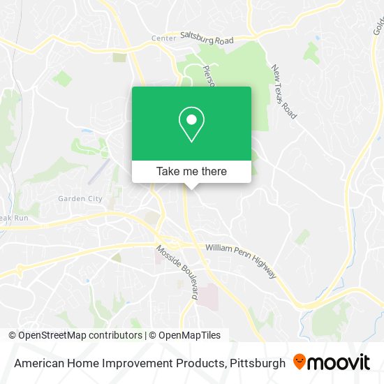 Mapa de American Home Improvement Products