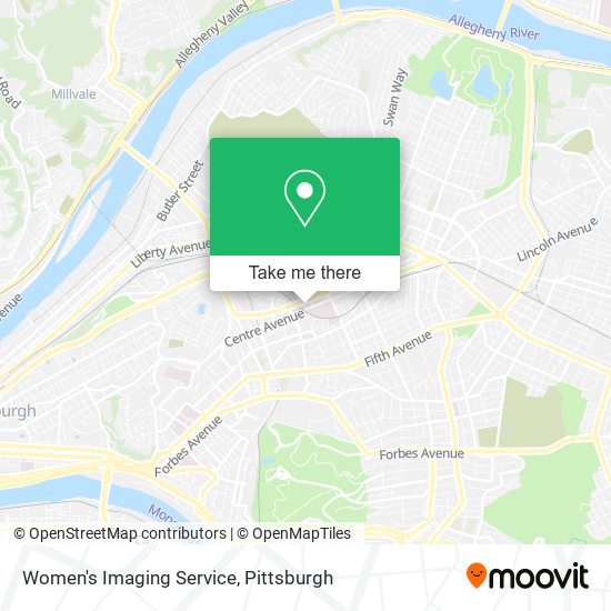 Women's Imaging Service map